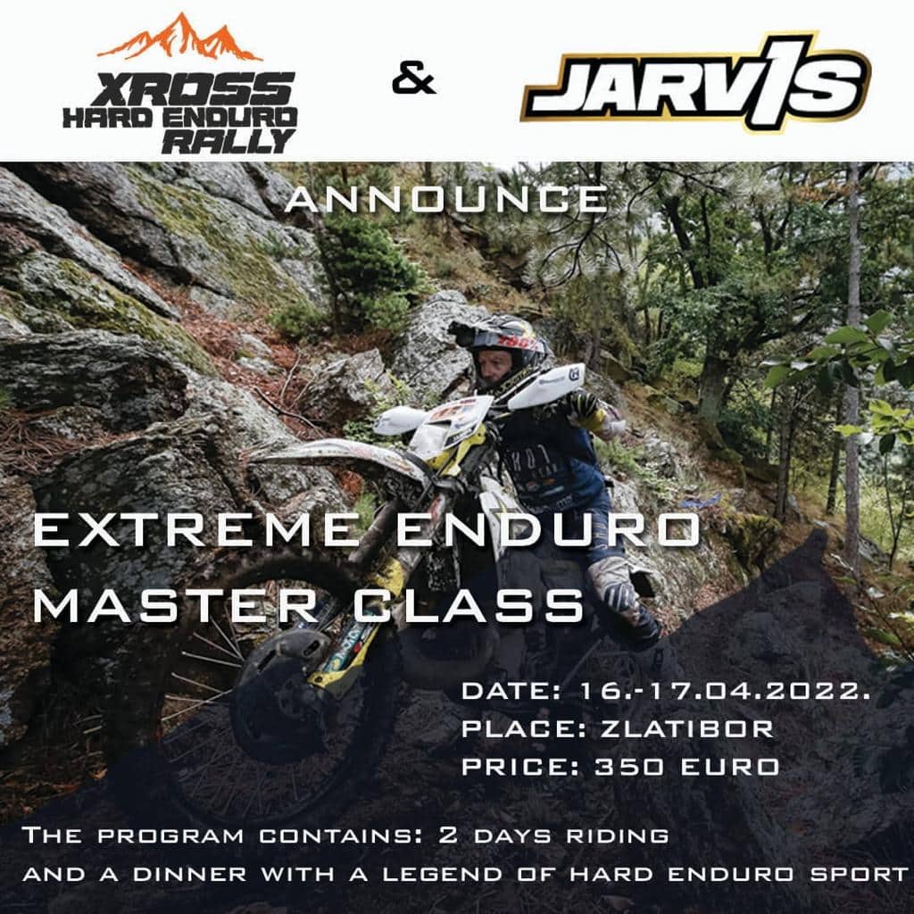 PRIJAVI SE ZA EXTREME ENDURO MASTERKLAS SA DŽARVISOM